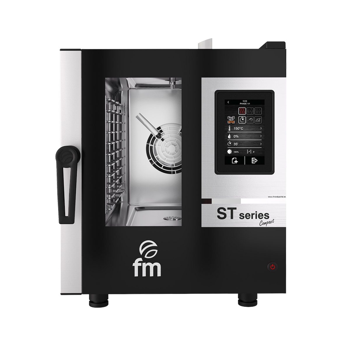 COMPACT stoom combi-stoomoven - Aanraakpaneel - 4-11xGN1 - B530×D775mm - Mod.CMP-STC611V8