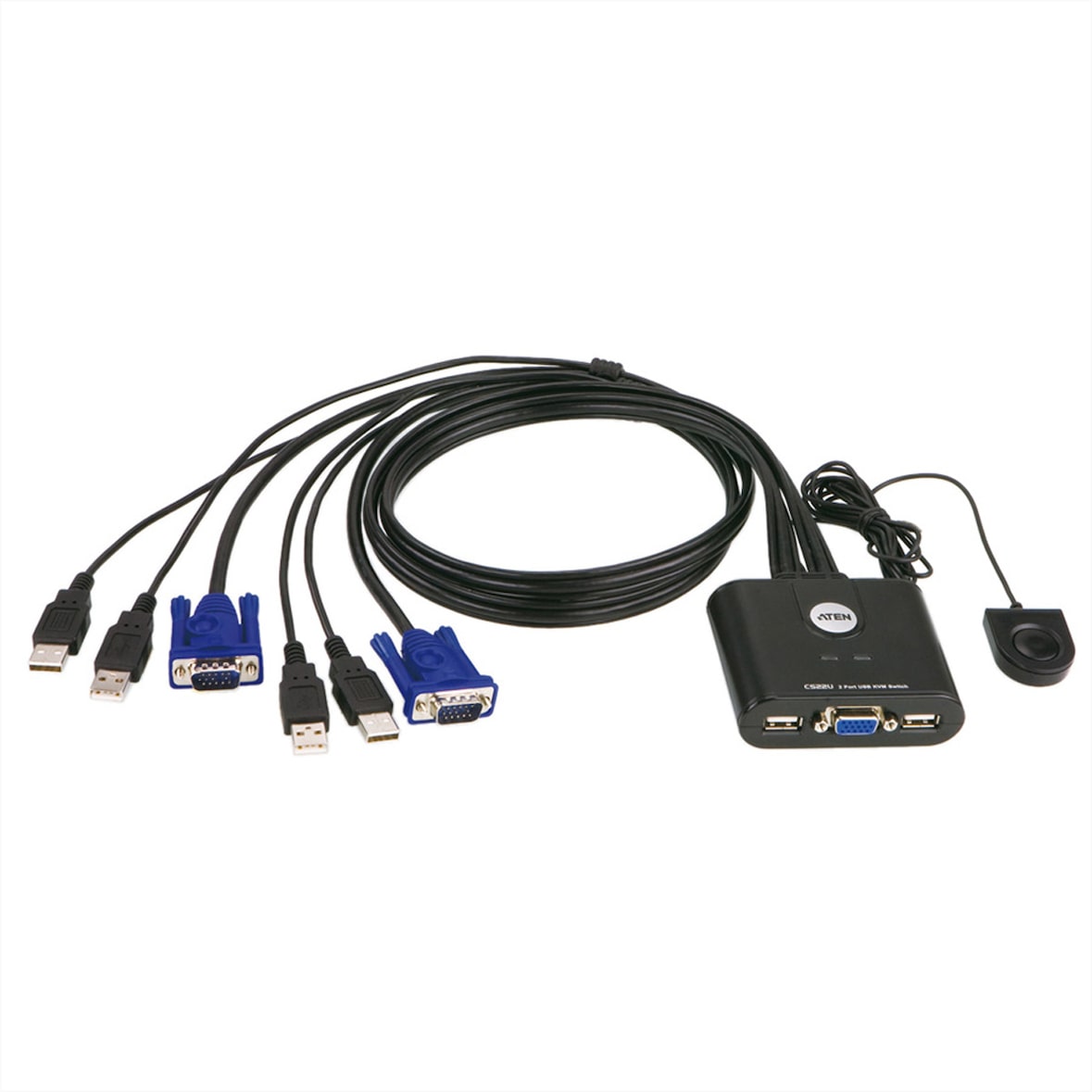 Switch KVM ATEN CS22U VGA, USB, 2 porte