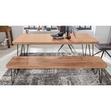 thumbnail of Esszimmer Sitzbank BAGLI Massiv-Holz Akazie 160 x 45 x 40 cm Holz-Bank Natur-Produkt Küchenbank im