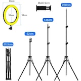 thumbnail of Aro de Luz 33cm 13" de diámetro con Trípode Regulable, 55 cm hasta 200cm