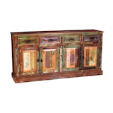 thumbnail of SIT Möbel Sideboard | 4 Türen, 4 Schubladen | Altholz lackiert | bunt | B 160 x T 40 x H 80 cm | 09113-98 | Serie RIVERBOAT