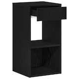 thumbnail of vidaXL Nachttisch mit Schublade Schwarz Eichen-Optik 35x34x66,5 cm