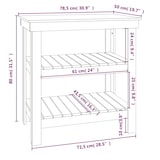 thumbnail of vidaXL Werkbank 78,5x50x80 cm massief grenenhout zwart