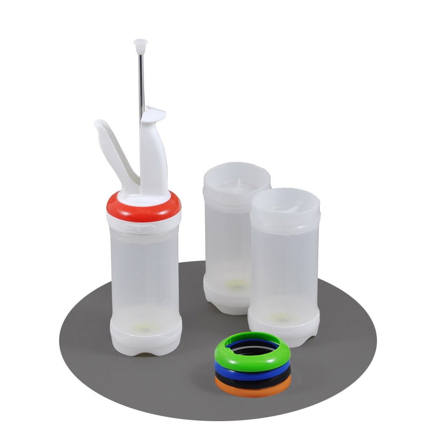 Portion Pal Kit "S" 500ml, avec couvercle à 1 trou - kit complet