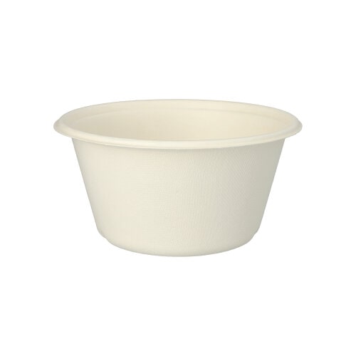 25 Schalen, Zuckerrohr `pure` 1000 ml Ø 17 cm · 8,4 cm weiss