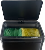 thumbnail of WellHome - Intelligenter Mülleimer 15L+15L in Schwarz 35,5x26x43,5 cm – automatische/manuelle Öffnung