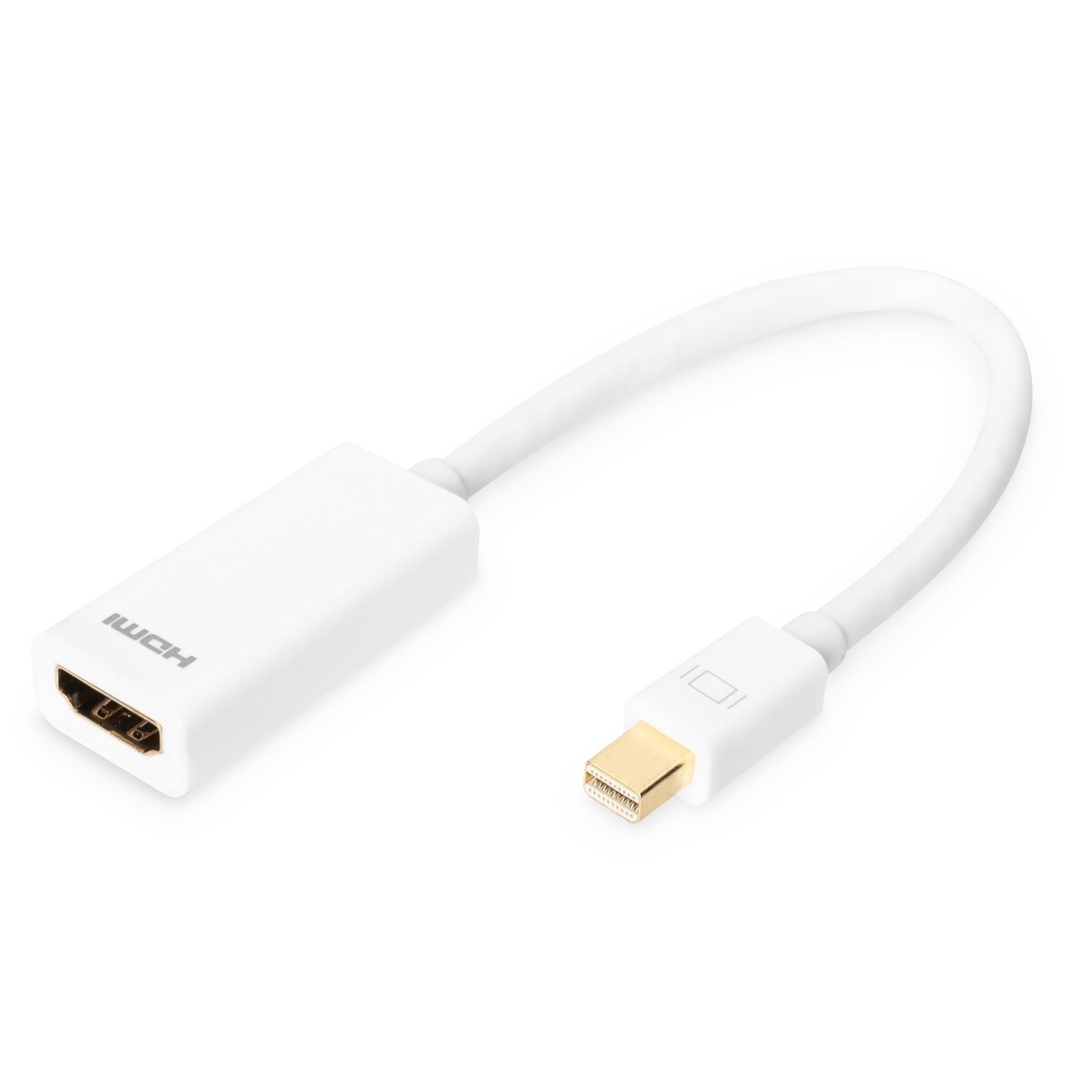 DIGITUS DisplayPort Adapterkabel, mini DP - HDMI 0,15m