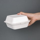 thumbnail of Fiesta Compostable kompostierbare Zuckerrohr Burgerboxen 15,3cm