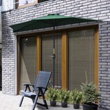 thumbnail of Outsunny Ombrellone Semicircolare con Apertura a Manovella Verde