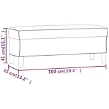 thumbnail of vidaXL Bankje 100x35x41 cm kunstleer bruin