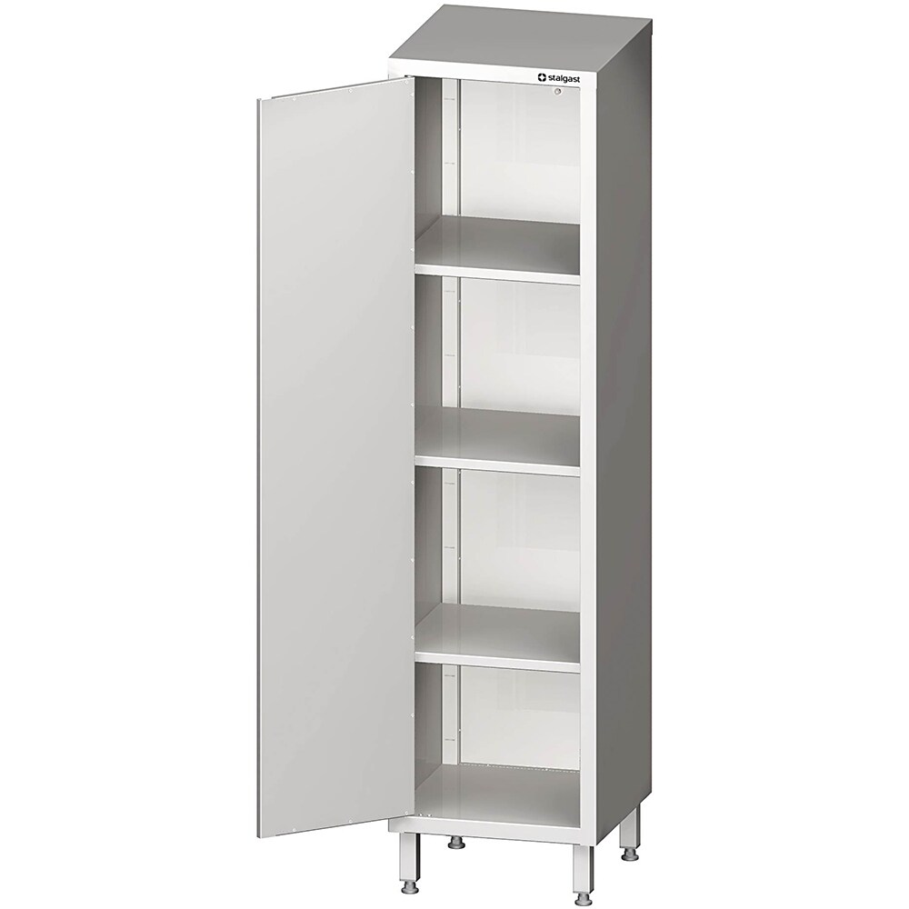 Stalgast Edelstahl Hochschrank mit Flügeltür, 500x600x2000 mm, verschweißt
