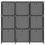 thumbnail of vidaXL Würfelregal mit 9 Boxen Grau 103x30x107,5 cm Stoff