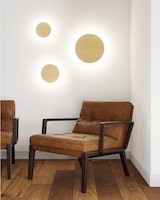 thumbnail of Mac Wall XL Wood - 20W LED Wandleuchte CCT Switch 2700K/3200K/4000K in Aluminium, 360 Grad Wandleuchte - Beneito & Faure