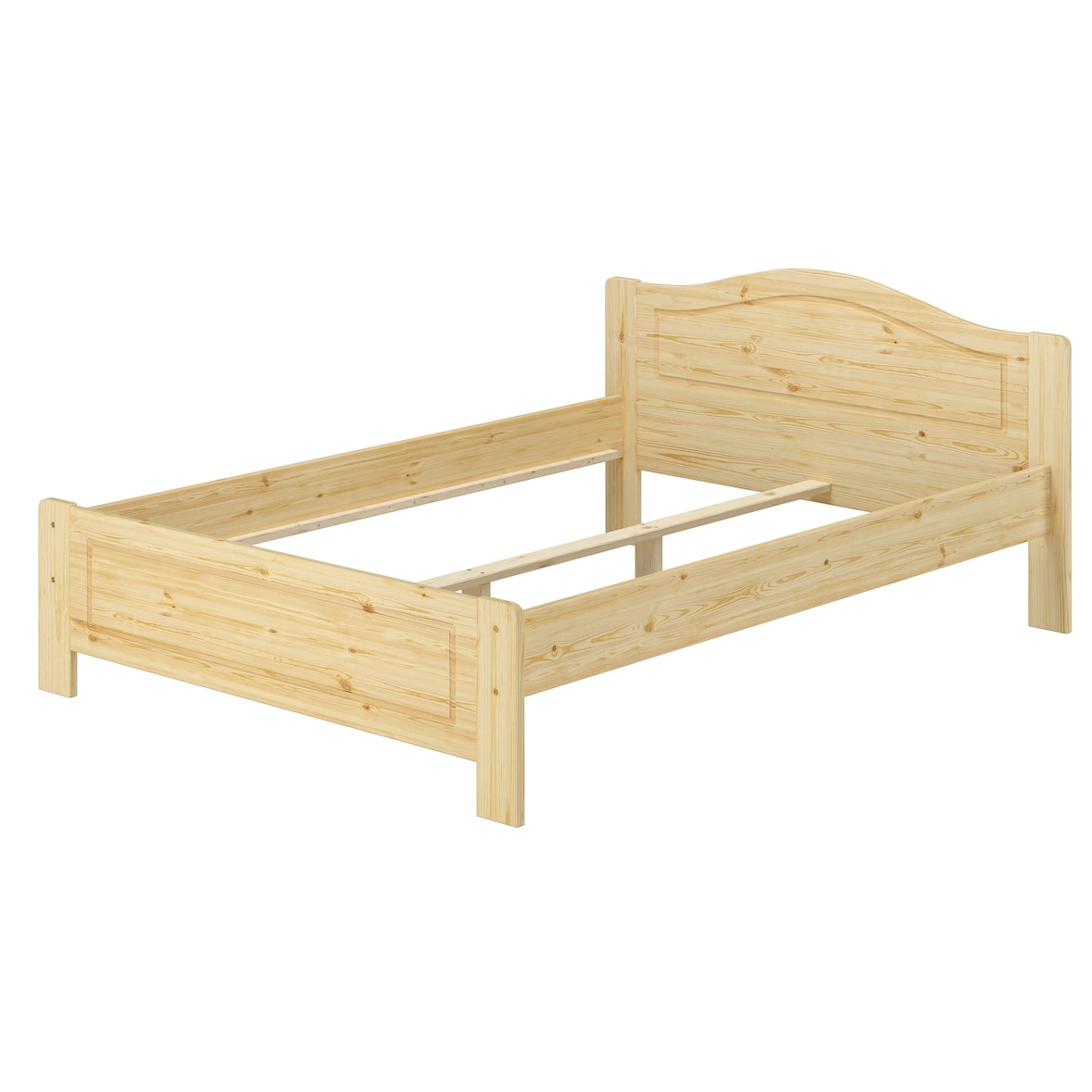 Doppelbett stabiles Hotelbett 140x200 Futonbett Bettrahmen Massivholzbett 60.37-14oR