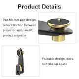 thumbnail of Support Mural Vidéoprojecteur Pliable Réglable En Alliage D'Aluminium Argenté Argent YONIS