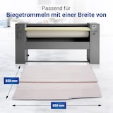 thumbnail of Bügeltuch universell Walzbreite 85cm Baumwoll-Köper-Gewebe für Bügelautomat