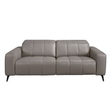 thumbnail of Angel Cerdá 3-zits relaxsofa in grijs leer 6210C 216 x 110 x 98