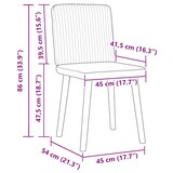 thumbnail of vidaXL Esszimmerstühle 4 Stk. Dunkelgrau Stoff