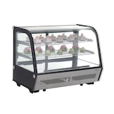 thumbnail of METRO PROFESSIONAL Vitrine réfrigérée positive GCV 1130, inox/verre, 88 x 56,8 x 68,6 cm, 130l, froid avec ventilateur, deux grilles, argenté/noir