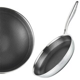 thumbnail of Bratpfanne Ø28 cm Edelstahl Induktion Pfanne Schmorpfanne Antihaftbeschichtung