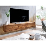 thumbnail of Lowboard Hängend Sheesham Massivholz 160x25x35 cm TV-Schrank Braun, Design Fernsehtisch mit Stauraum, Fernsehschrank Wand Modern, TV-Kommode