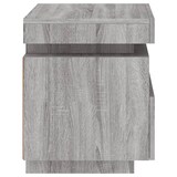 thumbnail of vidaXL Nachttisch mit LED-Leuchten Grau Sonoma 40x39x48,5 cm