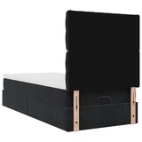 thumbnail of vidaXL Ottoman-Bett mit Matratzen Schwarz 100x200 cm Samt