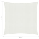 thumbnail of vidaXL Sonnensegel 160 g/m² Weiß 2,5x2,5 m HDPE