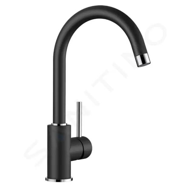 BLANCO MIDA 526145 Armatur, Wasserhahn silgranit Schwarz Hochdruck