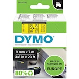 thumbnail of DYMO D1 - etiquetas estándar - negro sobre amarillo - 9mm x 7m