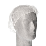 thumbnail of 100 `WORK-INN/PS` Barett-Hauben, Vlies Ø 52 cm weiss