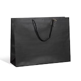 thumbnail of Luxus-Tasche Giant aus schwarzem Kraftpapier mit Kordelgriffen 52 + 16 x 40 cm je 50 - Gimex