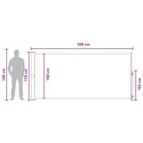 thumbnail of vidaXL Ausziehbares Seitenmarkise Taupe 300 x 170 cm Polyester