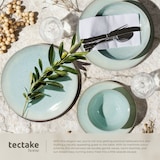 thumbnail of tectake Geschirrset Mare aus Steingut, für 6 Personen, 24 teilig, Mint