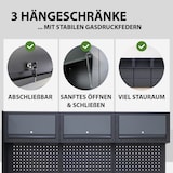 thumbnail of Werkstattwand 13-tlg. modulares Werkstattschranksystem aus Stahl mit Holzarbeitsplatte in Anthrazit