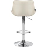 thumbnail of Set van 2 barkrukken Vonore stof creme/chroom