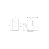 thumbnail of Lavabicchieri elettromeccanica monofase con cesto 35x35cm dosatori brillantante e detergente installati cm L40,1xP49xH59,5 PC35D