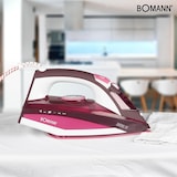 thumbnail of Bomann DB 6005 CB Bügeleisen/Dampfbügeleisen Weiss-Rot