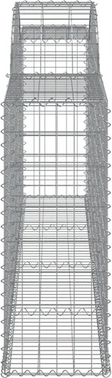 thumbnail of vidaXL Gabione mit Hochbogen 300x30x80/100 cm Verzinktes Eisen