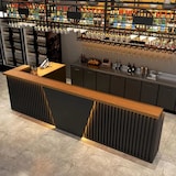 thumbnail of 【H ZJX 160】Bartheke Eisenkunst Kassen Restaurant Billardhalle Empfangstheke Theke