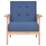 thumbnail of Helloshop26 - Sessel Stuhl Lounge-Sessel Design-Club-Sofa Wohnzimmer blauer Stoff 1102118/3