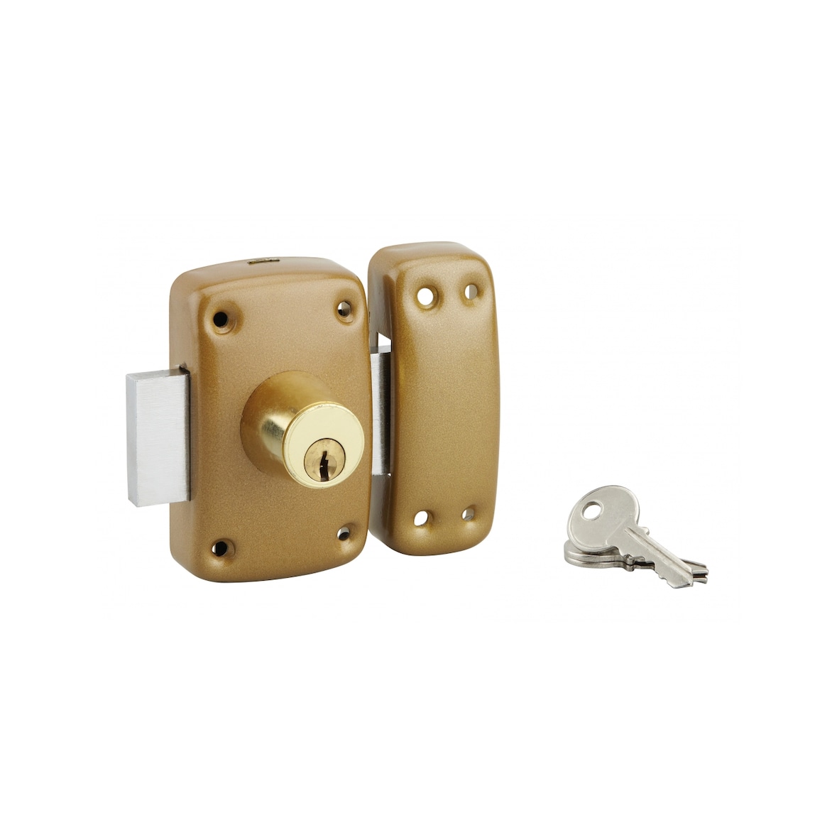 Verrou 9014 à double entrée, cylindre Ø23 x 40 mm, 3 clés - SP