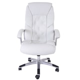 thumbnail of Profi-Bürostuhl L42 XXL, Chefsessel Drehstuhl, 150kg belastbar Kunstleder ~ weiß