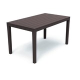 thumbnail of Gartentisch Outdoortisch Campingtisch Mokka 138x80x72cm Holz-Optik
