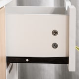 thumbnail of Aparador Mueble Auxiliar de Almacenamiento con 2 Armarios de Puerta y Cajón Patas de Madera para Sala de Estar Cocina Dormitorio 90x30x72 cm