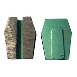 thumbnail of Diamantsegment voor harde vloeren schuren met Schwamborn machines (Groen) - Verwijderen van lijm, egaliseren van vloeren