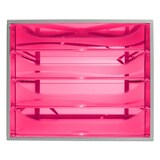 thumbnail of Exacompta 228654D 1x ECOBOX ladenbox met 4 laden voor DIN A4+ documenten, grijs-framboos