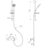 thumbnail of Delabie Duschsystem SECURITHERM Securitouch mit Thermostat