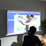 thumbnail of HOMCOM Telo per Proiettore con Treppiede Ufficio e Casa 100''Bianco