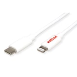 thumbnail of ROLINE USB type C Sync & Charge kabel voor Apple apparaten met 8pin-Connector, wit, 1 m
